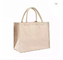 सिल्क स्क्रीन प्लेन शॉपर शॉपिंग बैग स्वनिर्धारित हस्तनिर्मित उपहार समुद्र तट गांजा जूट बैग