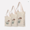 खरीदारी के लिए इको फ्रेंडली कैनवास कॉटन फैब्रिक बैग गसेट टोट बैग 570gsm
