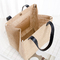 कस्टम मुद्रित लिनन जूट कंधे बैग इनर पॉकेट के साथ प्रोमोशनल बैग