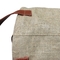 प्याज आलू मुद्रित जूट बैग चमड़े के हैंडल के साथ भंडारण बैग