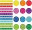 चुंबकीय टाइल सर्किल अंश 156 टुकड़े 12 रंग कोडिंग गिनती और गणित खिलौने सेट करें: